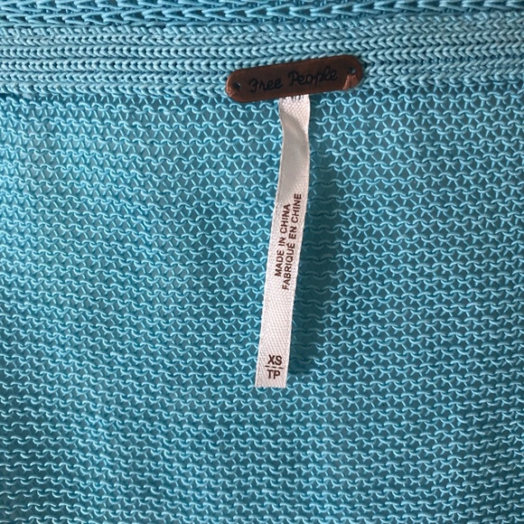 Free People Blue Clear Day Sweater - Picture 6 of 9